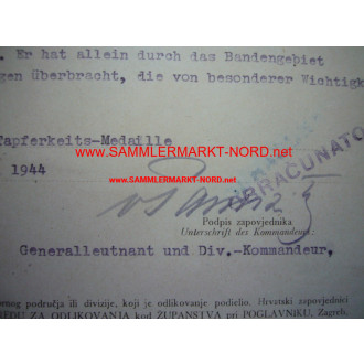 Wehrmacht - Autograph of Lieutenant General HELMUTH VON PANNWITZ