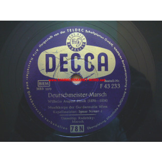 Schellackplatte - Musikkorps der Gendamerie Wien