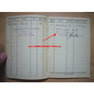 NSFK Flugbuch und Dokumente