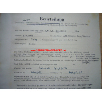 Kriegsmarine - Autograph of Generaladmiral OTTO SCHNIEWIND and K