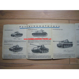 Panzer-Erkennungstafel 4 - Übersichtstafel der deutschen Panzerf