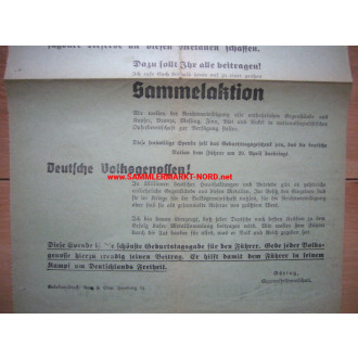 Call for metal donation - Generalfeldmarschall Göring