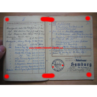 Arbeitsbuch - Zivilangestellte der Wehrmacht (Heer)