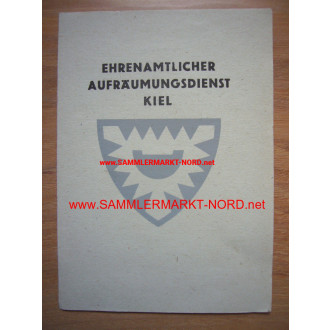 Ehrenamtlicher Aufräumungsdienst Kiel - Mitgliedsausweis