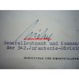 Award document to the Iron Cross 2nd Class - 3. / Grenadier Regi