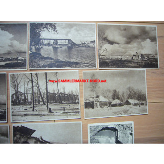 13 x Postcard - combat area of a Schleswig-Holstein Infantry Div