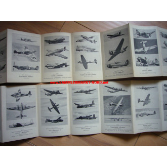 2 x Faltkarte für den Flugzeugerkennungsdienst - Britische Front