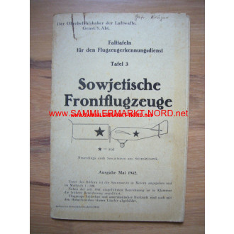 Folding card for the aircraft detection service - card 3 - Sovie
