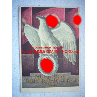 Postkarte - Nürnberg Reichsparteitag der NSDAP 1937