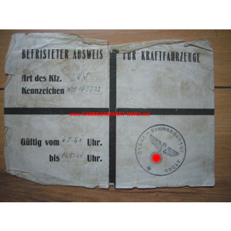 Wehrmacht Fahrtenbuch (Chevrolet LKW) & Ausweis für Athen