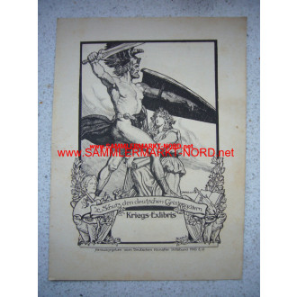 War Exibibris - German Artists' Association 1915