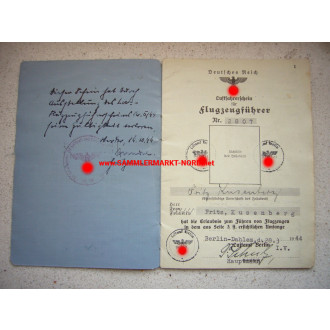 Luftwaffe - Licence for pilots - Stabsintendant Fritz Kusenberg