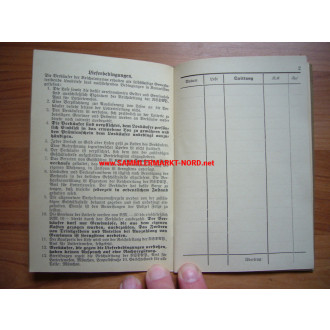Reichsleitung der NSDAP Amt für Lotteriewesen - Ausweis für Lott