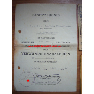 Document group - 3rd / Grenadier Regiment 522 (dissolved in Stal