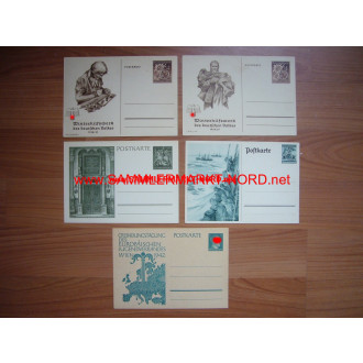 5 x Postcard 3rd Reich - Winter Aids (WHW), etc.