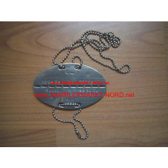 Bundeswehr - Dog Tag with chain
