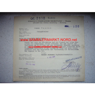 Kommandeur 118. Jäger Division - Autograph von Generalmajor HUBE