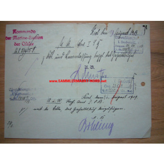 Kriegsmarine - Admiral KARLGEORG SCHUSTER - Autograph