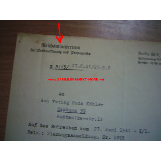 Kriegsmarine - Dokumentengruppe - Veröffentlichung des Buches "I