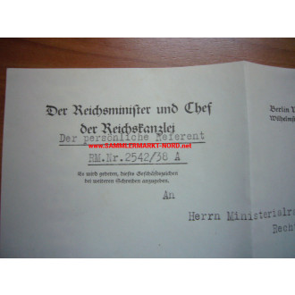 Reichsminister und Chef der Reichskanzlei, Berlin - Dokument