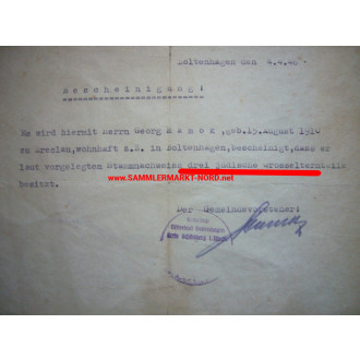 Documents of the Jew GEORG MAMOK