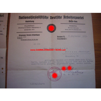 Ausweis & Dokumente - Weibliches NSDAP Mitglied