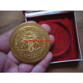 Hansestadt Hamburg - Medaille zur Goldenen Hochzeit & Etui