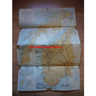 Reichsbund for travel - Norway tourist map