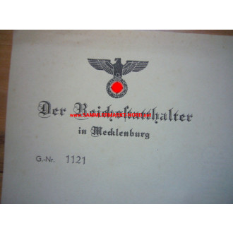 Reichsstatthalter von Mecklenburg - FRIEDRICH HILDEBRANDT - Auto