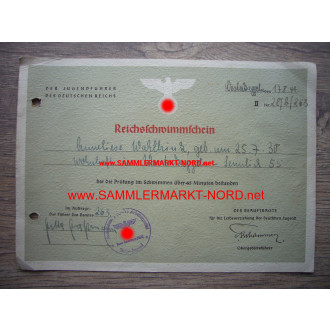 BDM - Swimming license 1944