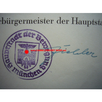 SS-Obergruppenführer KARL FIEHLER (München) - Autograph