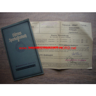 Eisernes Sparkassenbuch - Gostingen 1942-1944