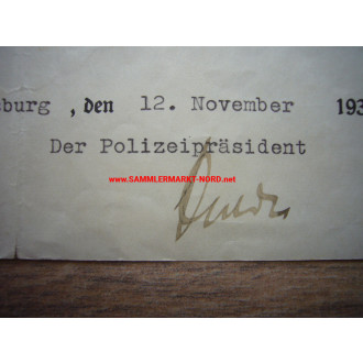 Police Chief Flensburg - KONRAD FULDA - Autograph