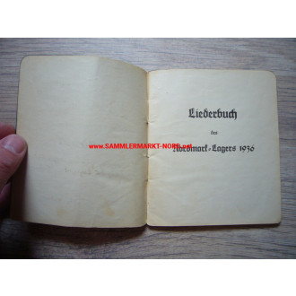 HJ Liederbuch - Nordmarklager 1936