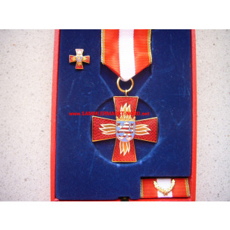 Fire Brigade Hessen - Fire Protection Decoration in gold with ca