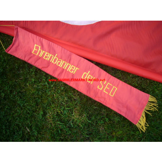 GDR - Honor banner of the SED with certificate