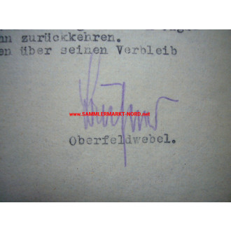 Knight's Cross Holder HERMANN BUCHNER (Me 262) - Autograph