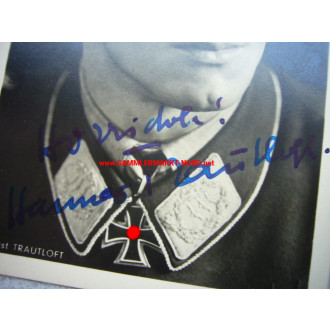 Luftwaffe - Oberst HANNES TRAUTLOFT (Ritterkreuz) - Autograph