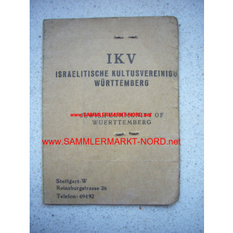 IKV Israelitische Kultusvereinigung Württemberg - Ausweis