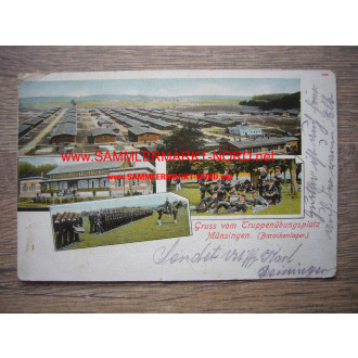 Truppenübungsplatz Münsingen (Barackenlager) - Postkarte