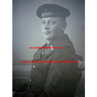 Cabinet Photo - Sailor Naval Artillery Department Imperial Navy