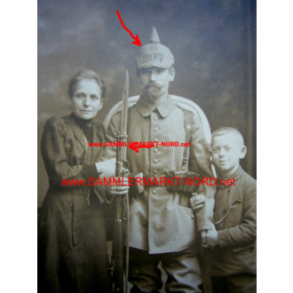 Reserve Infanterie Regiment 207 - Portraitfoto mit Ersatzbajonet