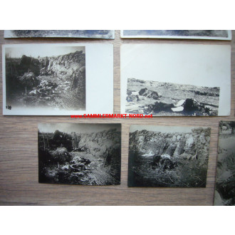 Flandern Belgien - Konvolut Fotos toter Soldaten