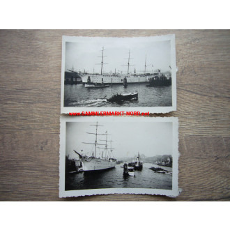 2 x Foto Kriegsmarine Segelschiff HEIN GODEWIND