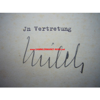 Luftwaffe - Generalfeldmarschall ERHARD MILCH - Autograph