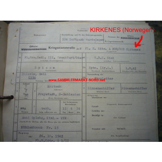 Luftwaffe documents - OTTO SPIESS (Air Surveillance Service)