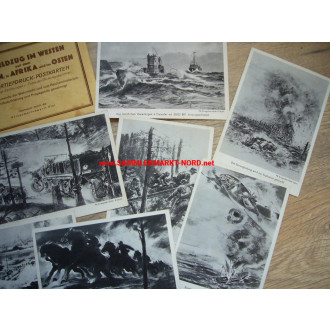 The campaign in the west - postcard folder