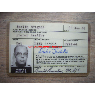Berlin Brigade - ID card group of a German employee