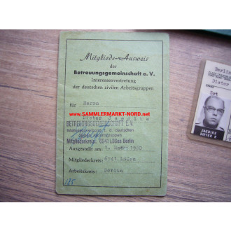 Berlin Brigade - ID card group of a German employee