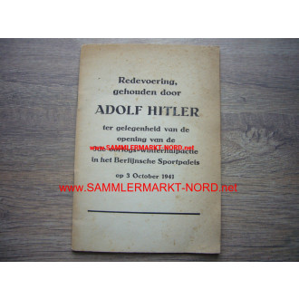 Rede van Adolf Hitler 1941 (auf holländisch!)